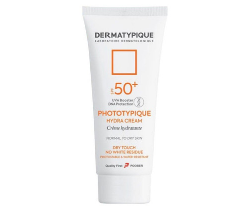 کرم ضد آفتاب مرطوب کننده درماتیپیک مدل Phototypique با Spf +50 مناسب پوست نرمال تا خشک حجم 50 میلی لیتر