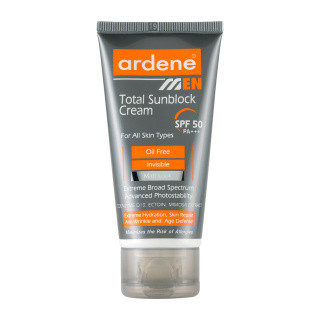 کرم ضد آفتاب آقایان آردن مدل Oil Free با SPF50 حجم 50 میلی لیتر