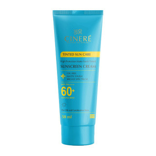 کرم ضد آفتاب رنگی سینره با SPF60 مناسب پوست چرب حجم 50 میلی لیتر